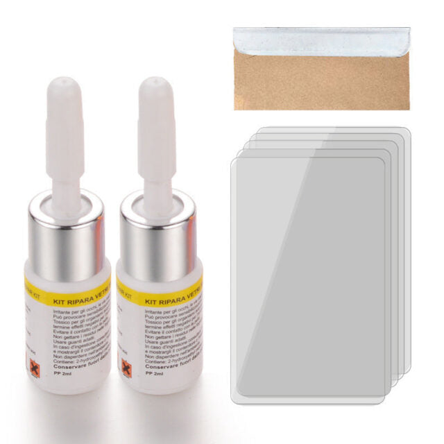 Windshield Repair Kit - Crack Glass Repair Fluid