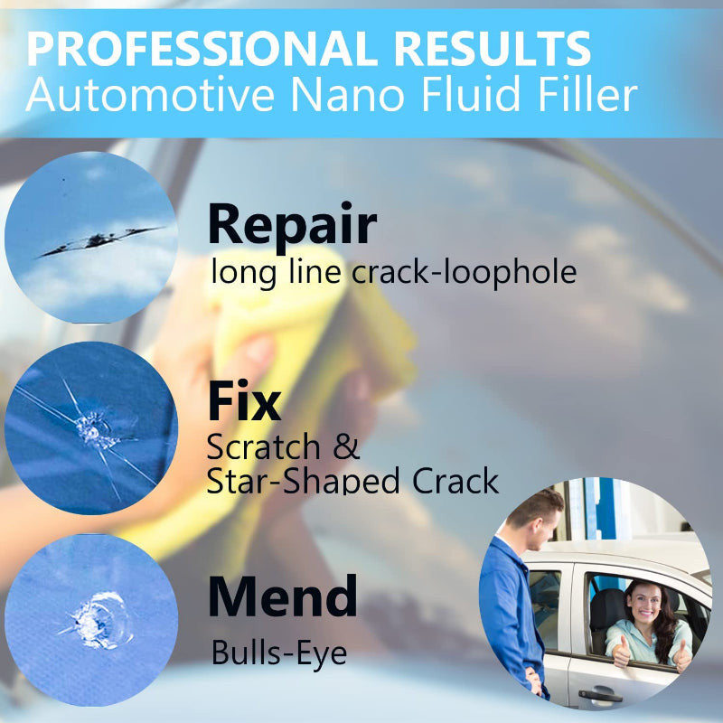 Windshield Repair Kit - Crack Glass Repair Fluid