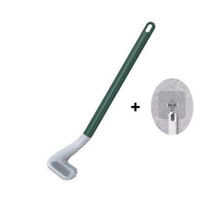 Golf Shaped Silicone Toilet Brush With Long Handle 8745878978894-1