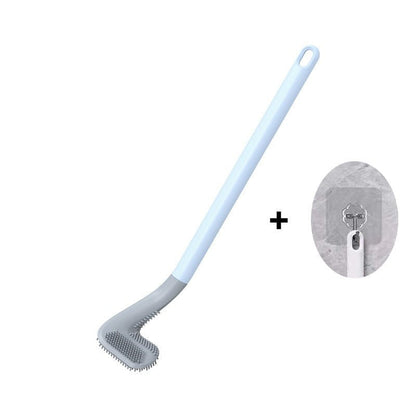 Golf Shaped Silicone Toilet Brush With Long Handle 8745878978894-1