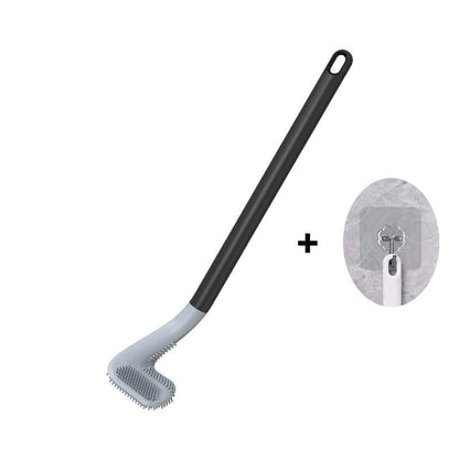Golf Shaped Silicone Toilet Brush With Long Handle 8745878978894-1