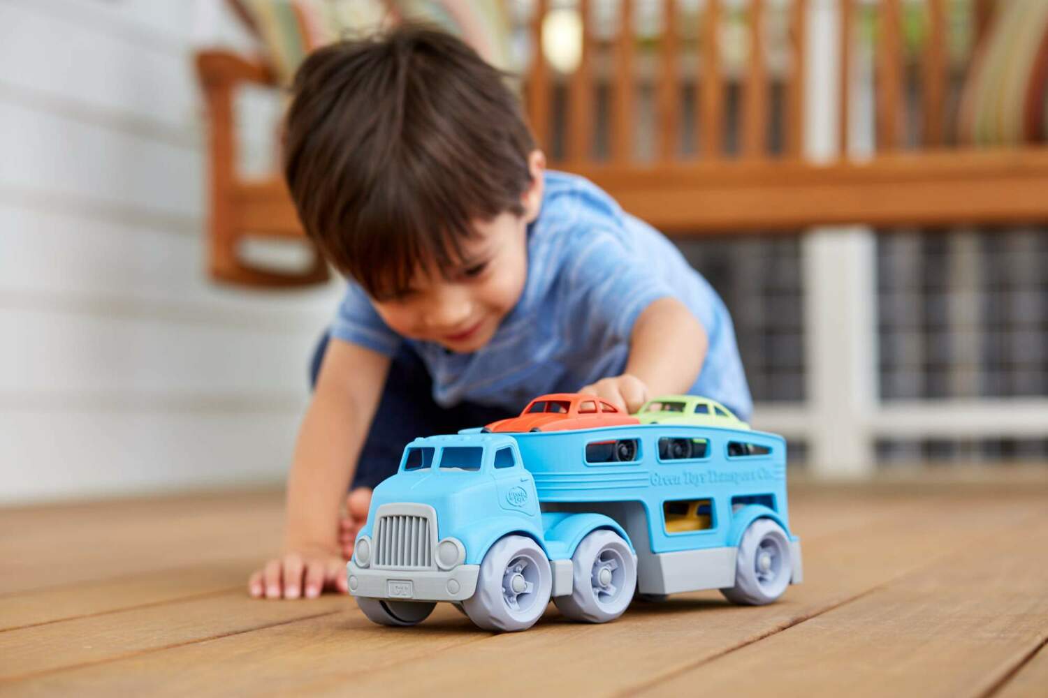 Toy Car Carrier Truck with Small Cars for Kids Playtime 8174774223069-1