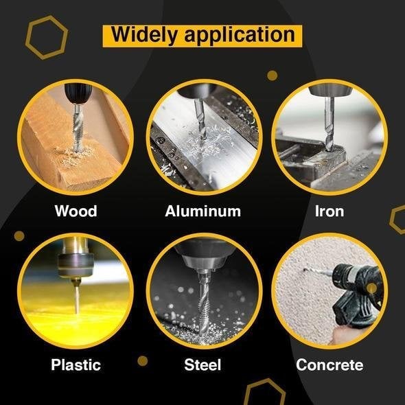 High-Speed Drill Tap Set for Smooth Precise Thread Cutting 15101085745478-1