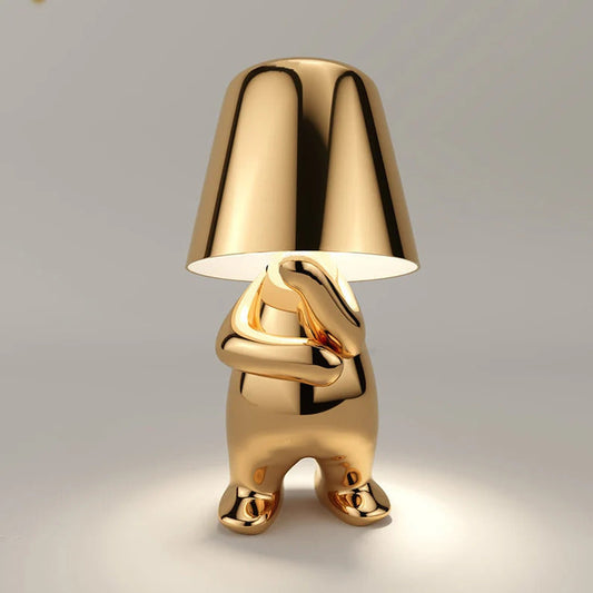 Elegant Golden Touch LED Lamp For Cozy Living Room Night Lighting 9959369376077-1