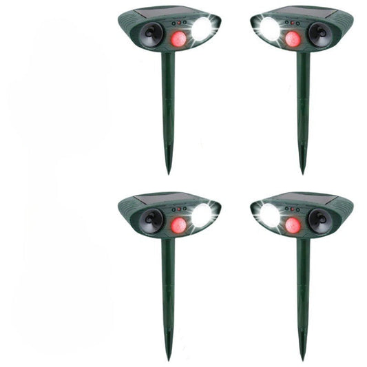Ultrasonic Deer Repeller, Pack Of 4 Solar Powered Repellers 10301238444378-1