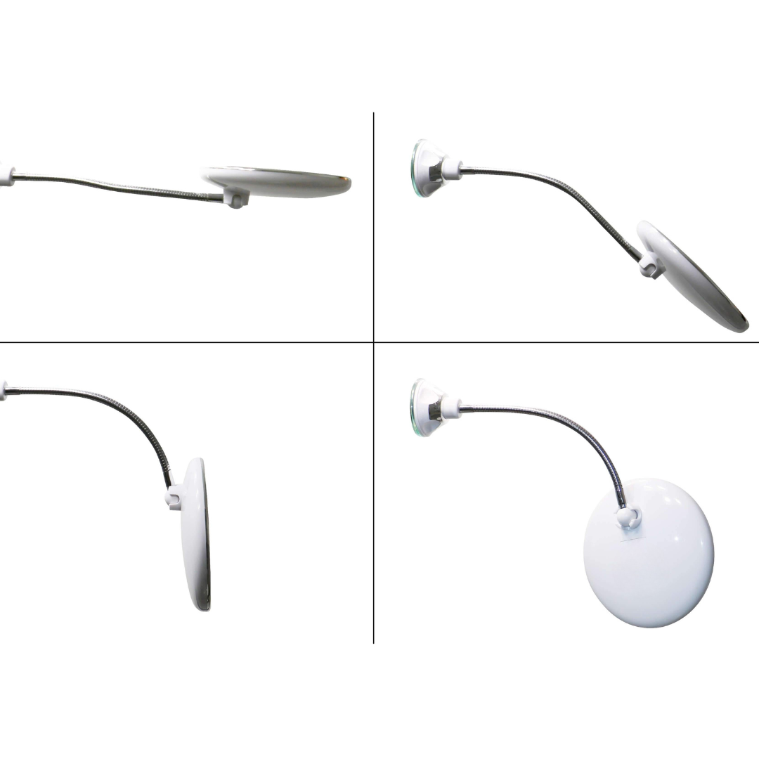 Makeup Mirror With Flexible Arm & Magnifier | Wall Mounted Led Light 10145067499859-1