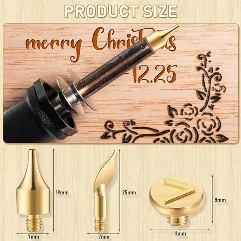Precision Wood Burning Carving Kit For Letters And Designs 10087079870798-1