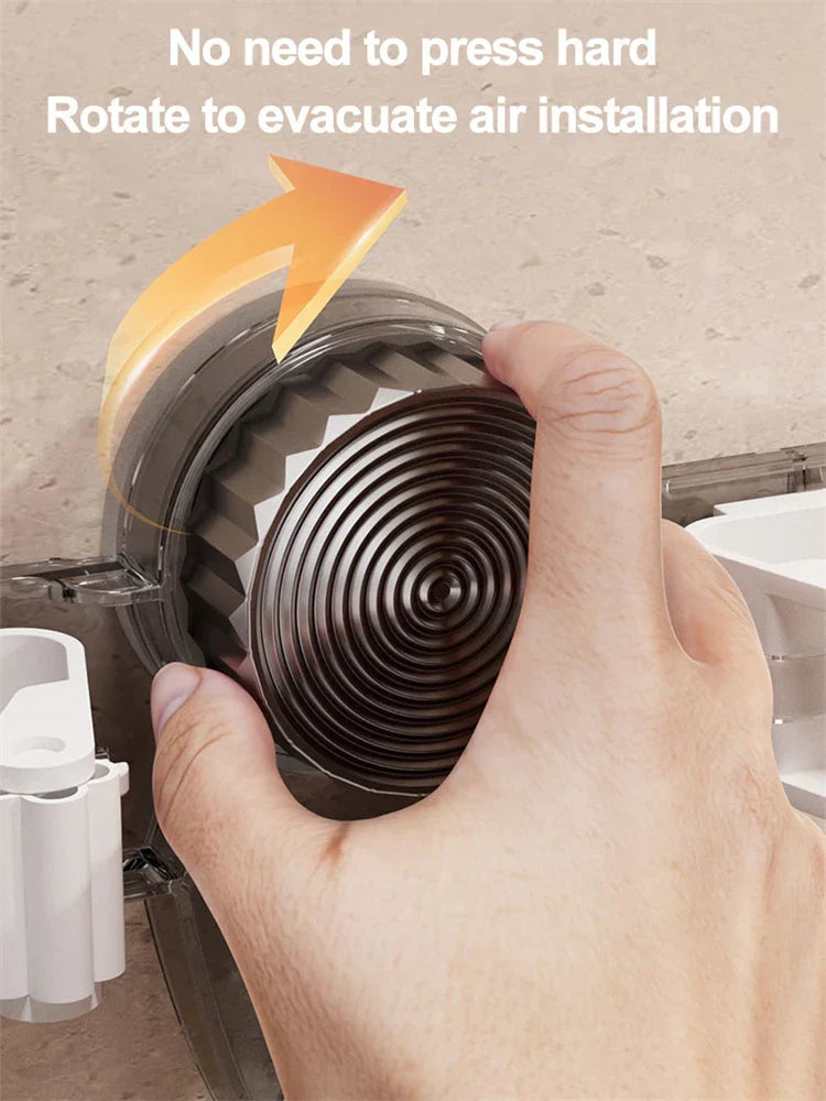 Space-Saving Cleaning Tool Organizer With Suction Hooks 10450608587086-1