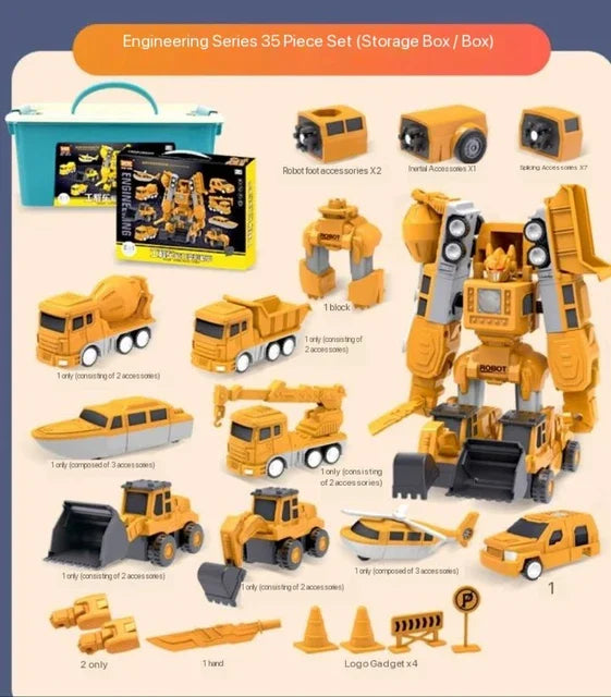 TransformaTruck - Magnetic Construction Vehicle Toy