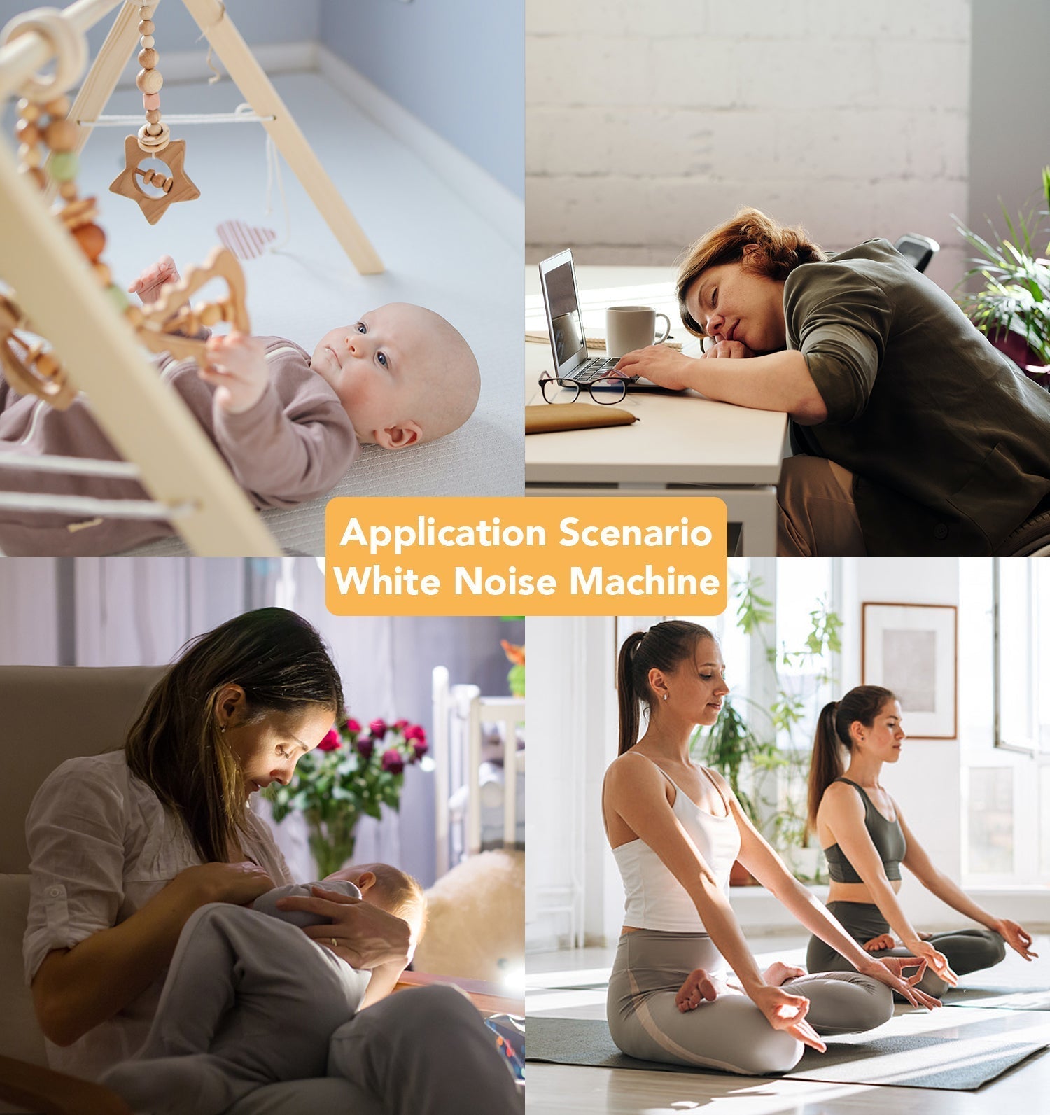 Soothing White Noise Baby Sound Device Relaxation Sleeping Aid Machine 11579294155020-1