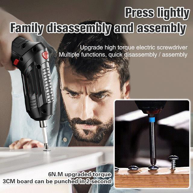 Powerful Versatile Cordless Electric Screwdriver Set With Magnetic Bits 9752484544846-1