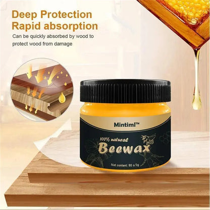Beeswax Wood Polish For Furniture: Restore Shine, Clean & Protect 10405531615566-1