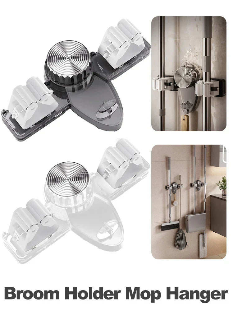 Space-Saving Cleaning Tool Organizer With Suction Hooks 10450608587086-1