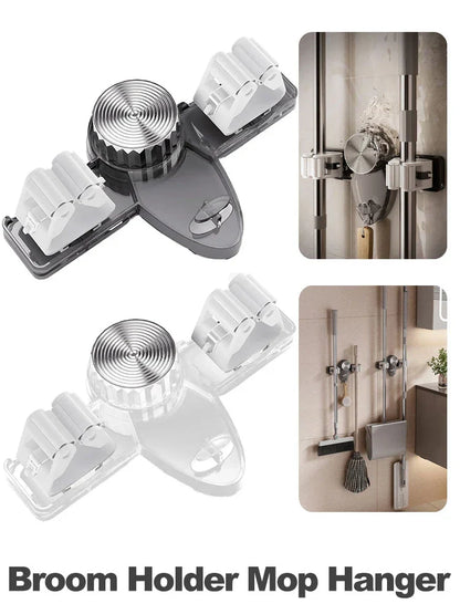 Space-Saving Cleaning Tool Organizer With Suction Hooks 10450608587086-1