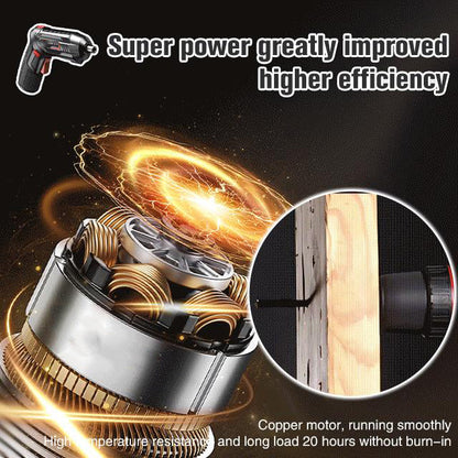 Powerful Versatile Cordless Electric Screwdriver Set With Magnetic Bits 9752484544846-1