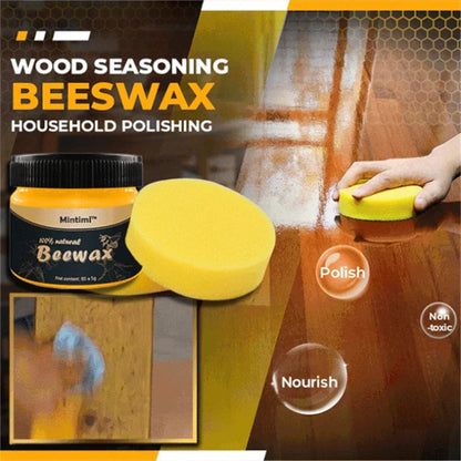 Beeswax Wood Polish For Furniture: Restore Shine, Clean & Protect 10405531615566-1
