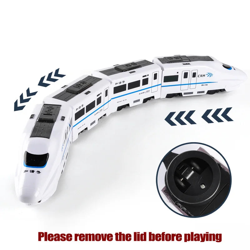 Kids Automatic Direction Changing Self-Driving Train Toy With Lights 10521987023194-1