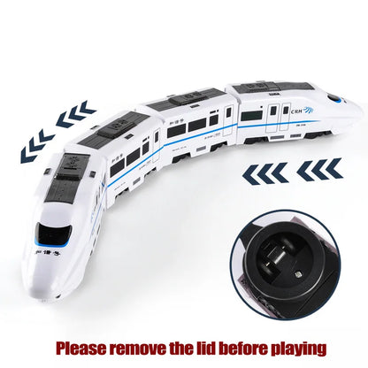 Kids Automatic Direction Changing Self-Driving Train Toy With Lights 10521987023194-1
