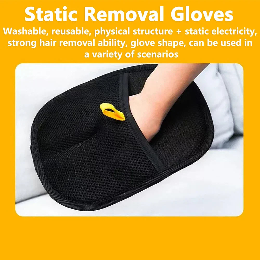 Bi-Directional Pet Grooming Gloves For Shedding & Fur Removal 10496983793998-1