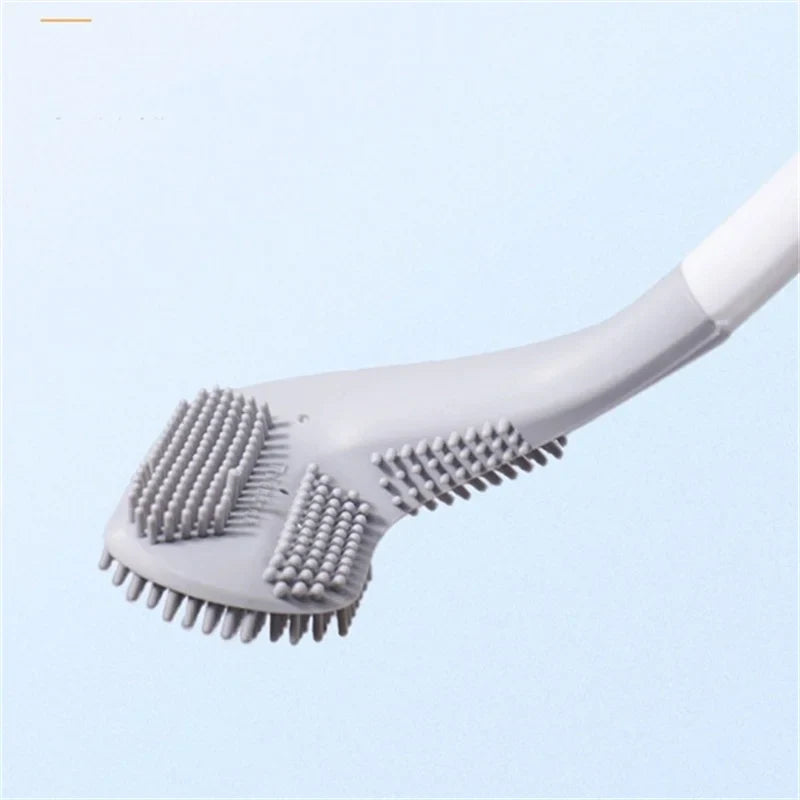 Wall Mounted Silicone Toilet Brush, Deep Corner Cleaning, Tangle-Free 9791400149326-1