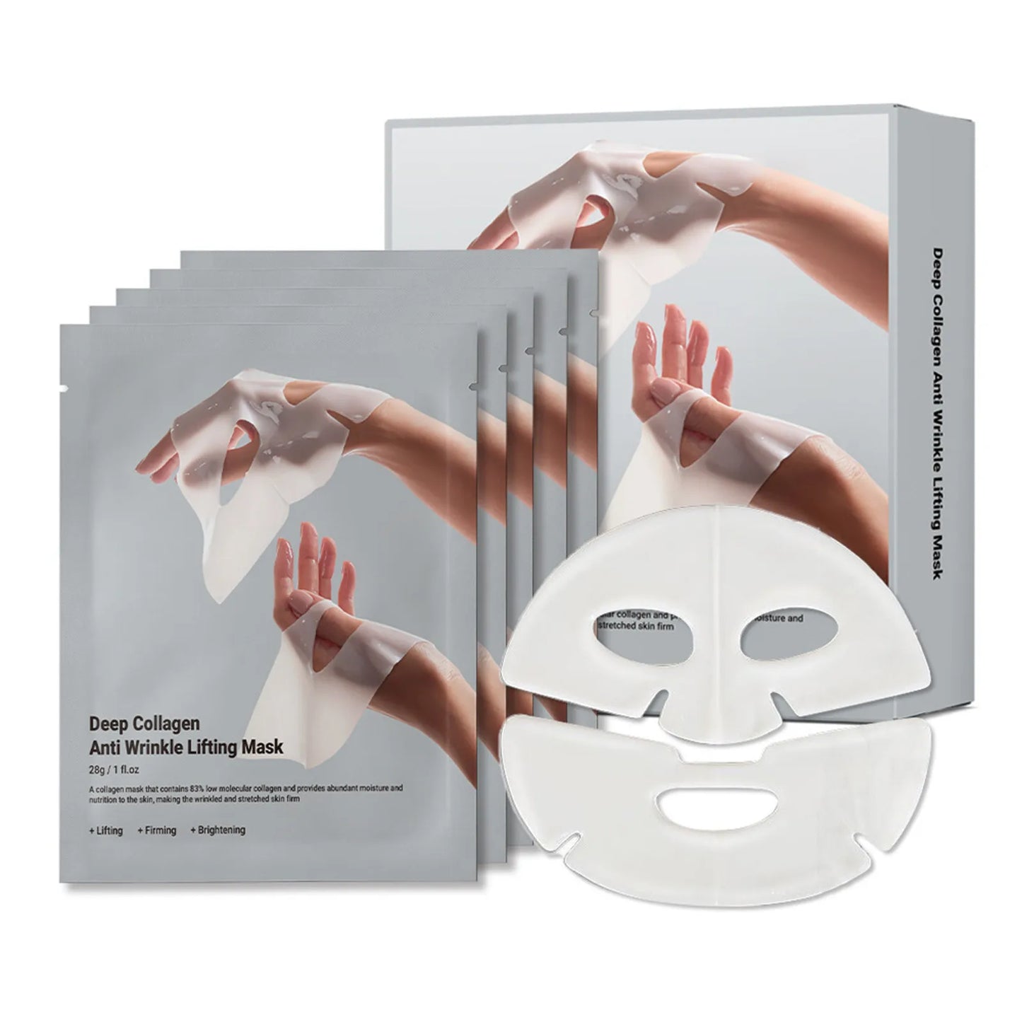 Hydrating Collagen Face Sheet For Moisturizing Rejuvenating Skin Care 14814232314182-1