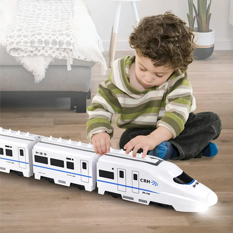 Kids Automatic Direction Changing Self-Driving Train Toy With Lights 10521987023194-1