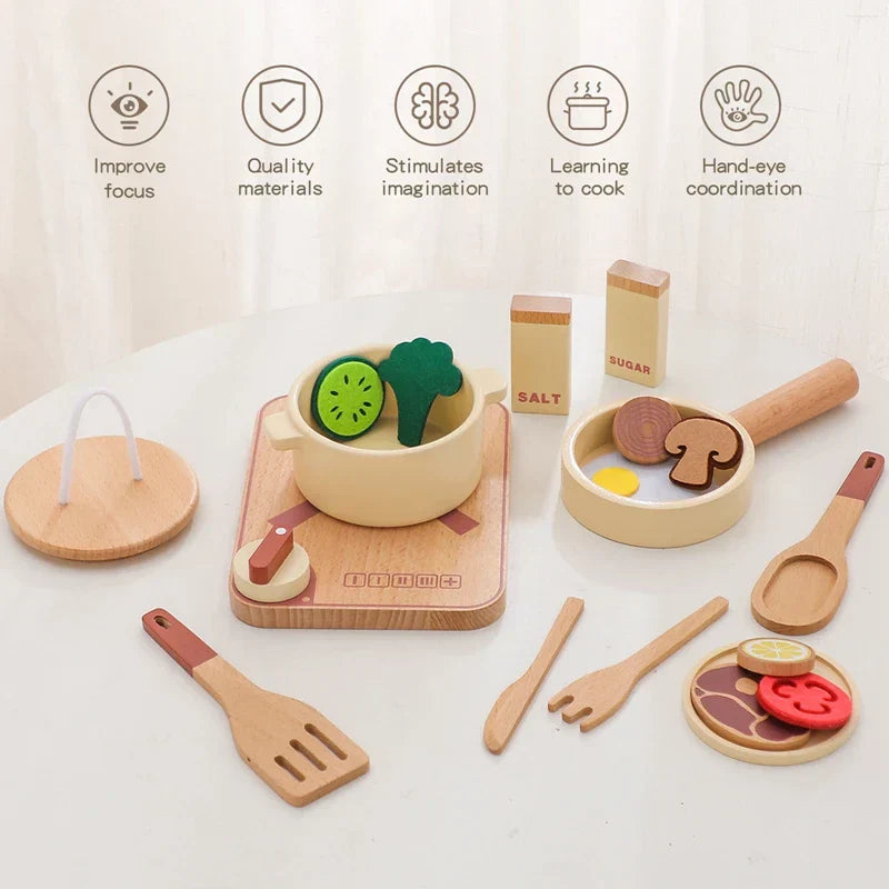 Little Chef Wooden Kitchen Playset