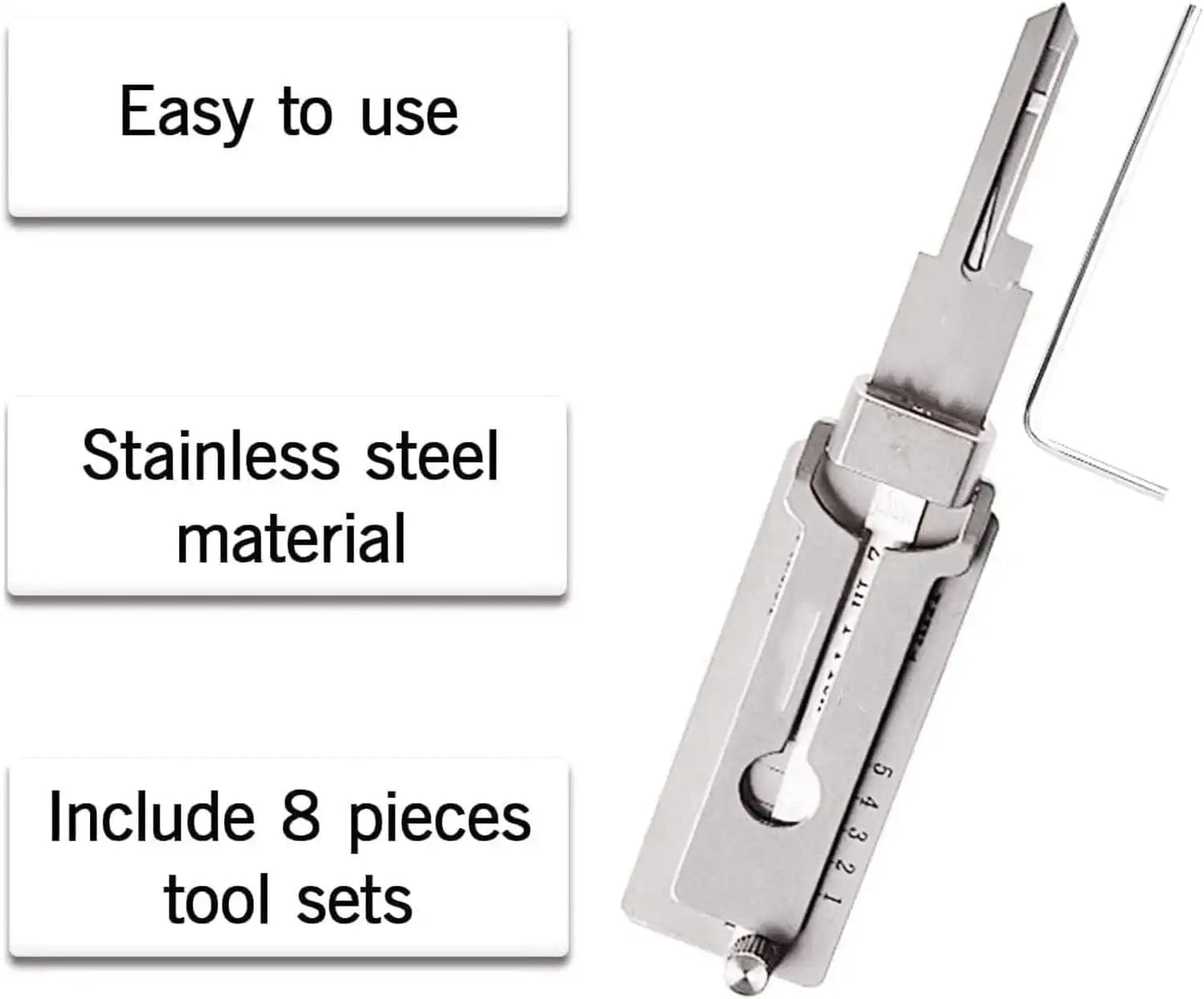 Durable Stainless Steel 2-In-1 Lock Pick Decoder Tool 9752398201166-1
