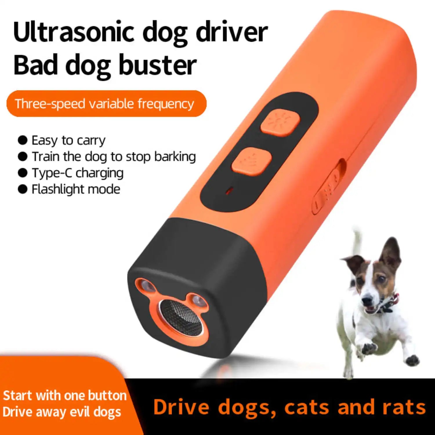 Ultrasonic Dog Bark Control Training Device 10759912554830-1