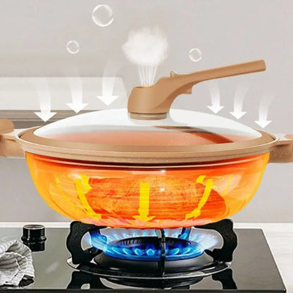 Nonstick Wok Pan Multi-Function Pressure Cooking Steaming Frying Pot 14893905838406-1