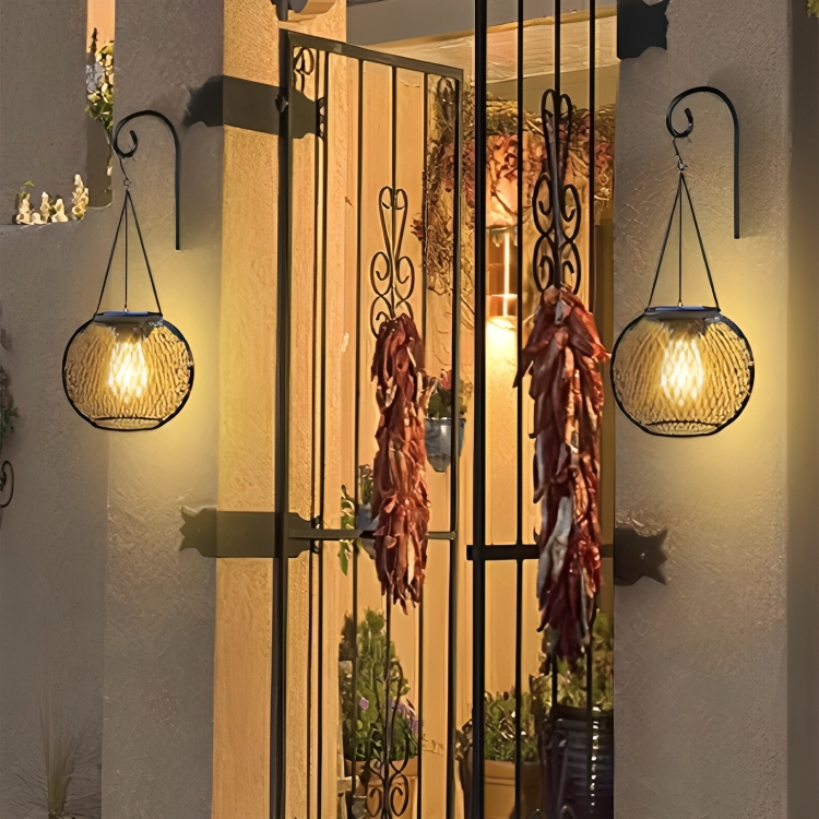 Solar Powered Garden Lantern with Automatic Night Illumination 15056625828166-1