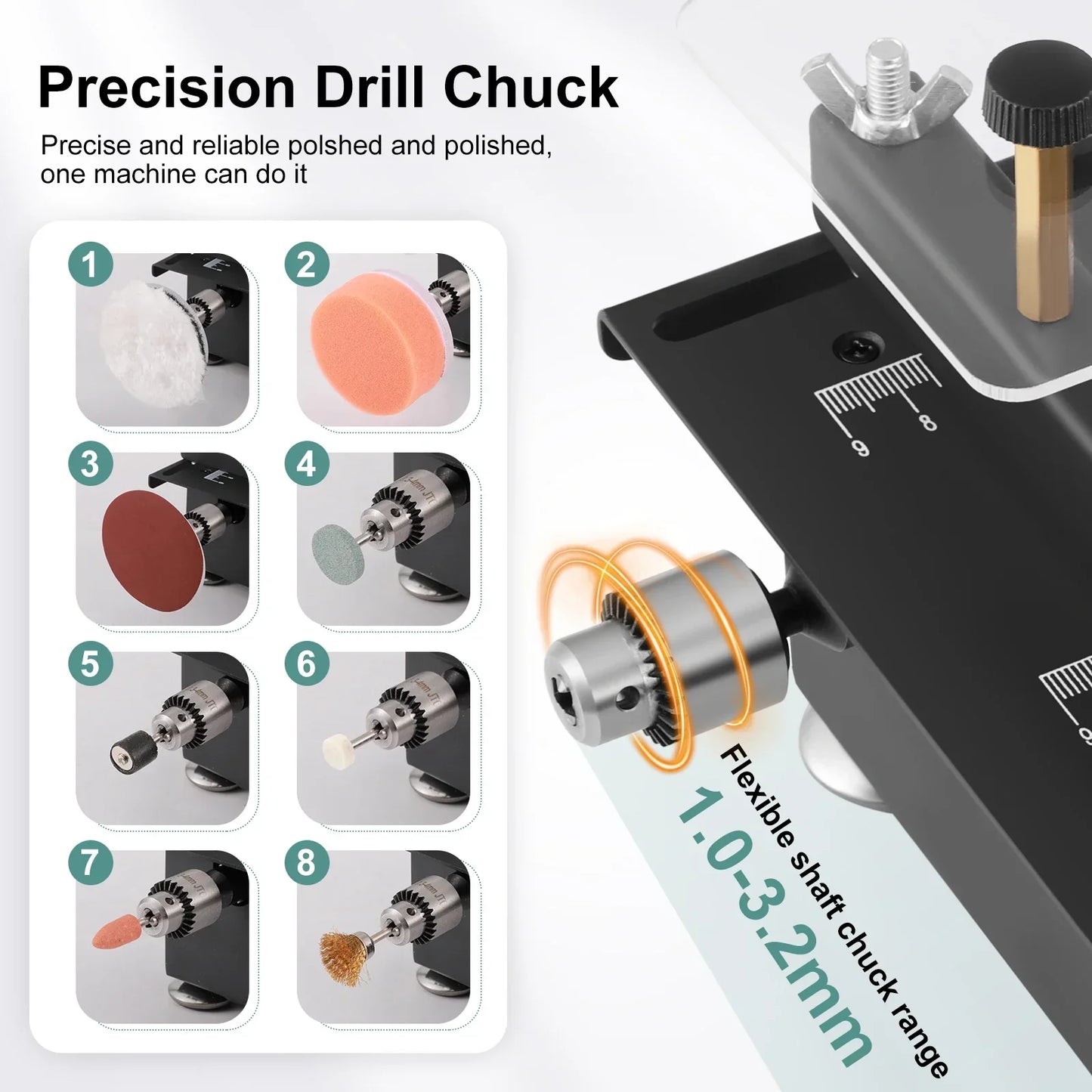 Compact Multi-Material Adjustable Precision Table Saw 10746031309134-1