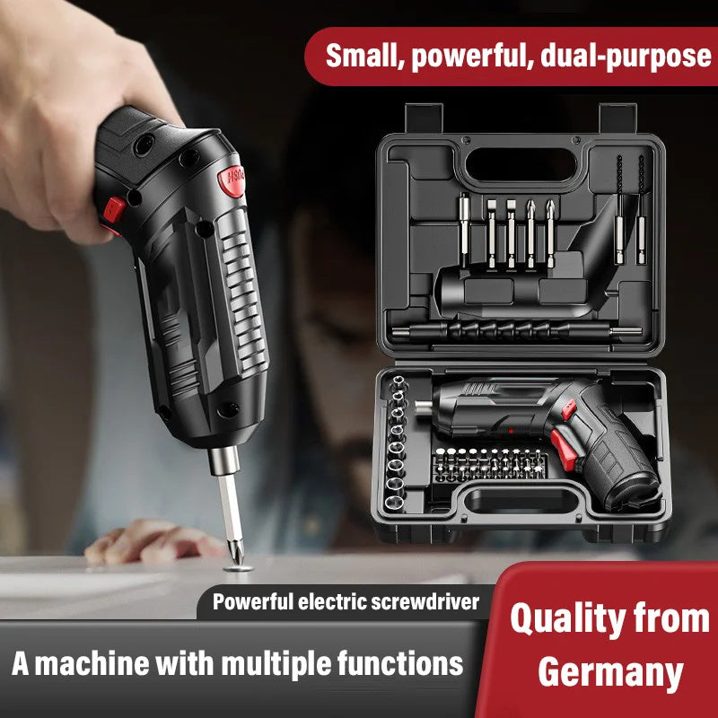 Powerful Versatile Cordless Electric Screwdriver Set With Magnetic Bits 9752484544846-1