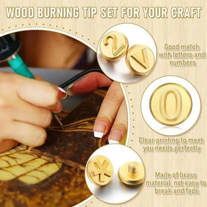 Precision Wood Burning Carving Kit For Letters And Designs 10087079870798-1