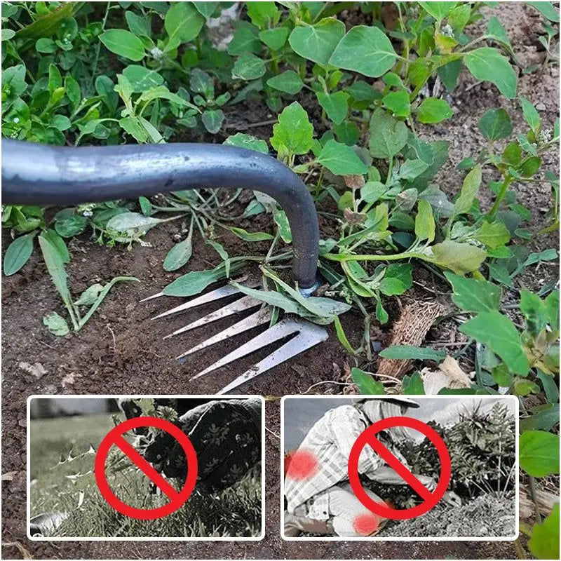 Heavy-Duty Hand Weed Puller Tool, Removes Stubborn Roots Gently 10450648334670-1