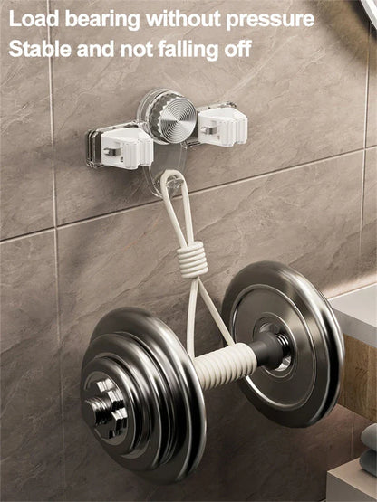 Space-Saving Cleaning Tool Organizer With Suction Hooks 10450608587086-1