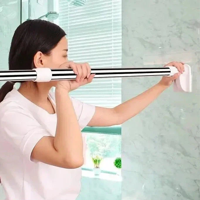 Adjustable Shower Curtain Rod - No Drill, Rust-Proof, Secure 10544279290190-1