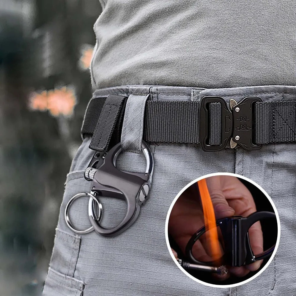 Stylish Durable Multifunctional Carabiner Keychain For Secure Keys & Essentials 10440809677134-1