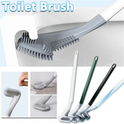 Wall Mounted Silicone Toilet Brush, Deep Corner Cleaning, Tangle-Free 9791400149326-1