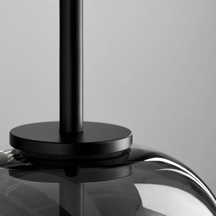 Modern Glass and Metal Pendant Light – Adjustable Chain Ceiling Fixture 10207256084819-1