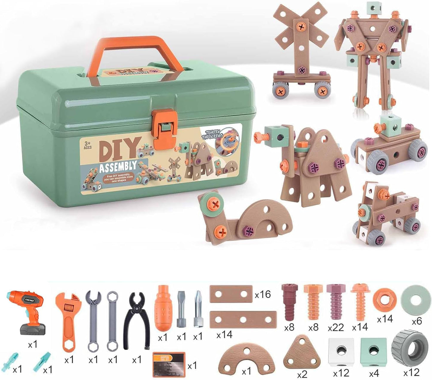 Construction Kit Playset for Little Craftsmen