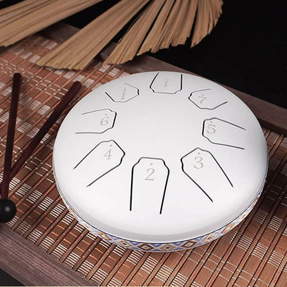 8-Tone Steel Tongue Drum for Meditation, Yoga & Relaxation 9848669110618-1