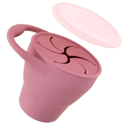 Silicone Spill-Proof Snack Cup With Lid For Toddlers 14995706446150-1