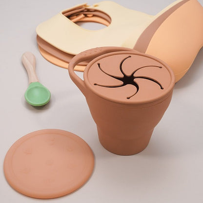 Silicone Spill-Proof Snack Cup With Lid For Toddlers 14995706446150-1
