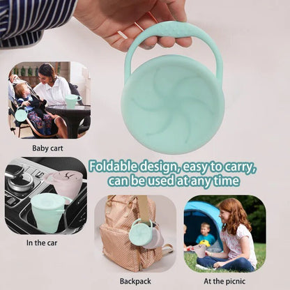 Silicone Spill-Proof Snack Cup With Lid For Toddlers 14995706446150-1