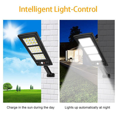 Solar Powered LED Street Lamp Illuminates Outdoors For Bright Night Safety 14814290215238-1