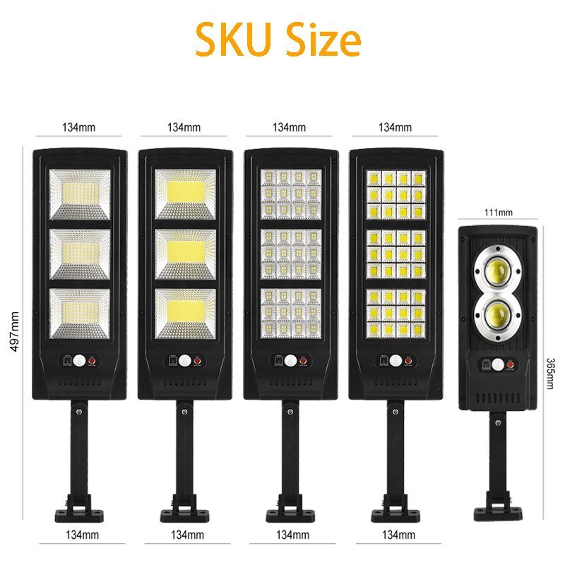 Solar Powered LED Street Lamp Illuminates Outdoors For Bright Night Safety 14814290215238-1