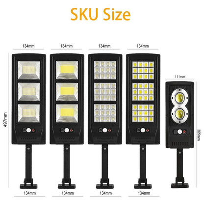 Solar Powered LED Street Lamp Illuminates Outdoors For Bright Night Safety 14814290215238-1