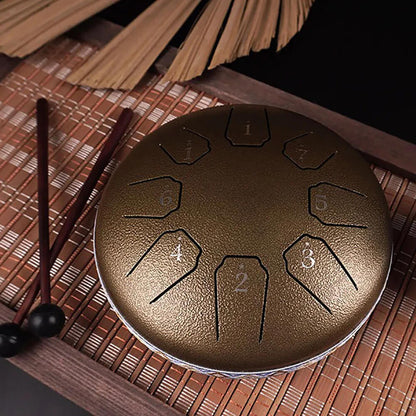 8-Tone Steel Tongue Drum for Meditation, Yoga & Relaxation 9848669110618-1