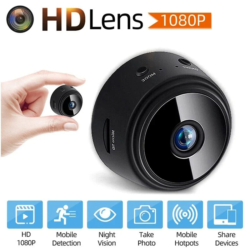 Mini 1080P WiFi Camera with Night Vision &amp; Motion Detection